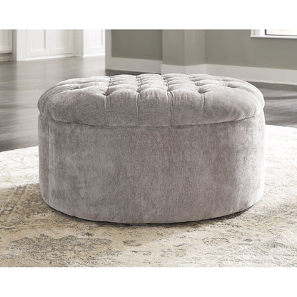Carnaby Oversized Accent Ottoman - Linen