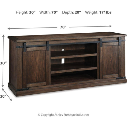 Budmore TV Stand - Rustic Brown