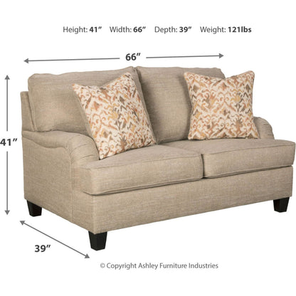 Almanza Loveseat - Wheat
