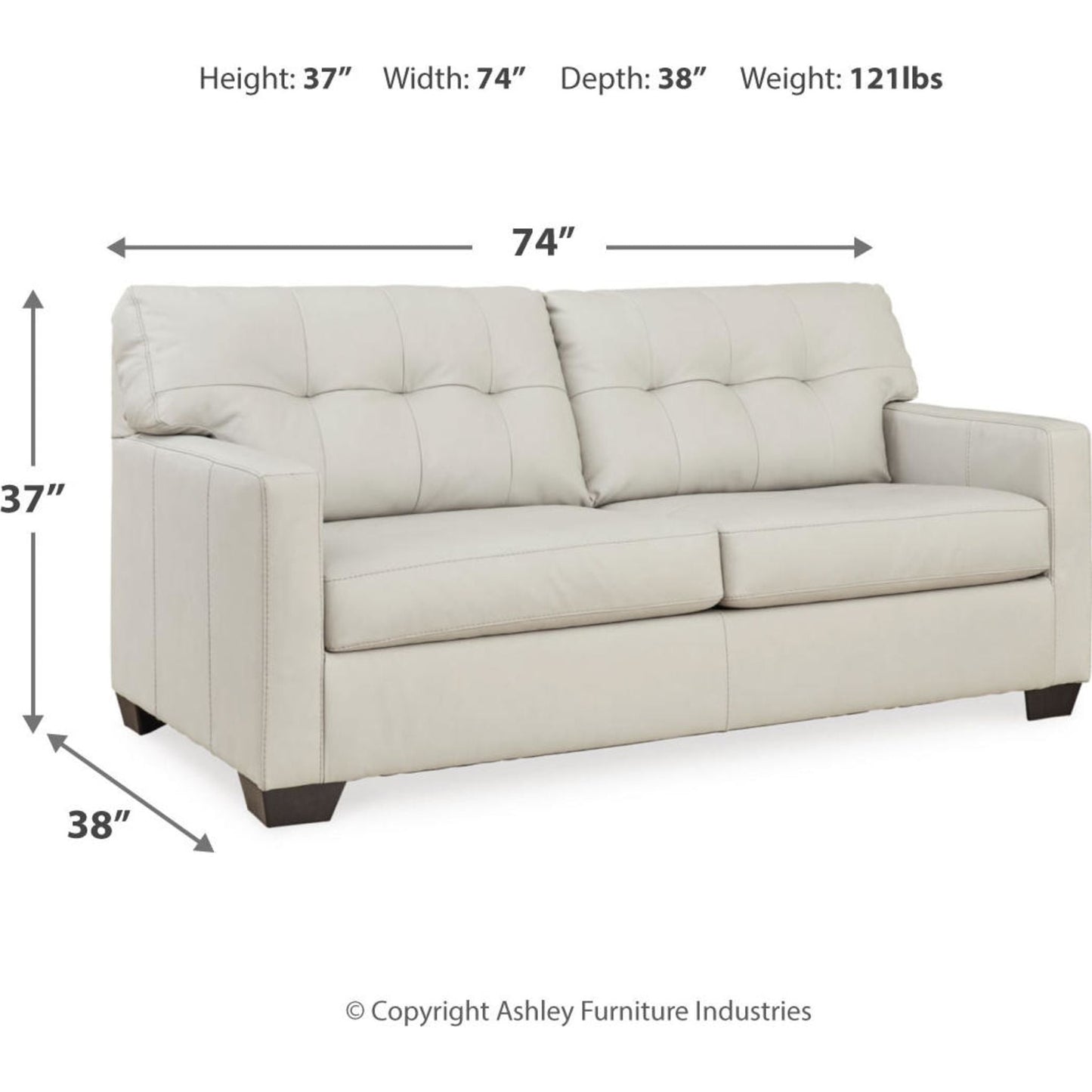 Belziani Sofa - Coconut