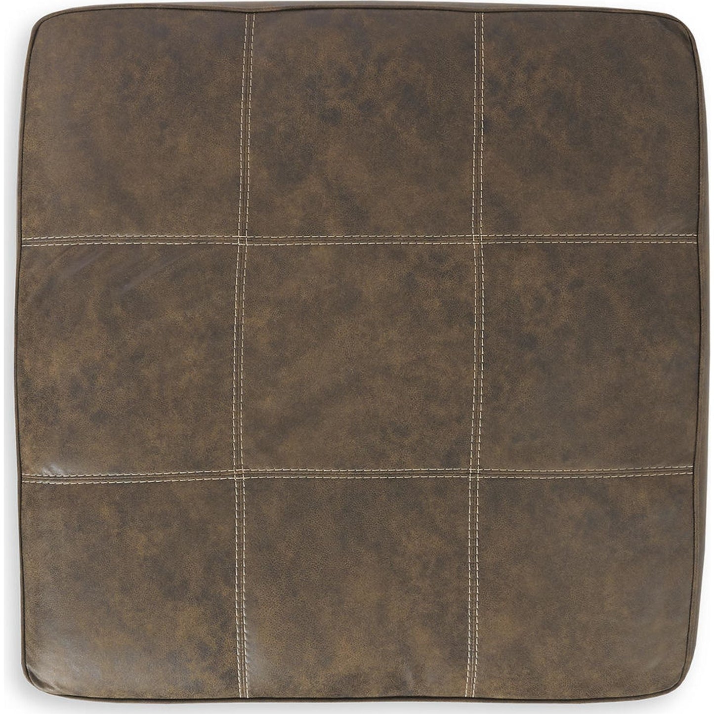 Abalone Oversized Accent Ottoman - Chocolate