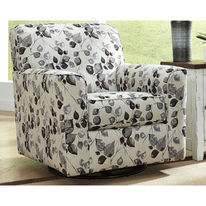 Abney Swivel Chair - Platinum