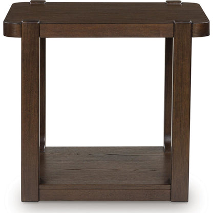Breckington End Table - Dark Brown