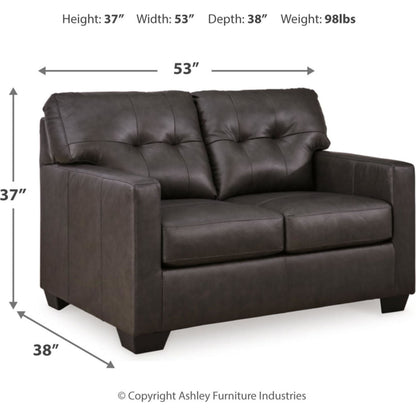 Belziani Loveseat - Storm