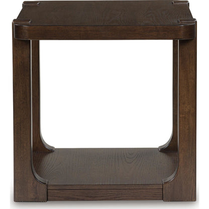 Breckington End Table - Dark Brown