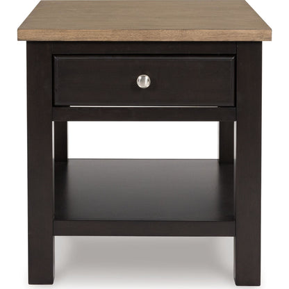 Drazmine End Table - Brown