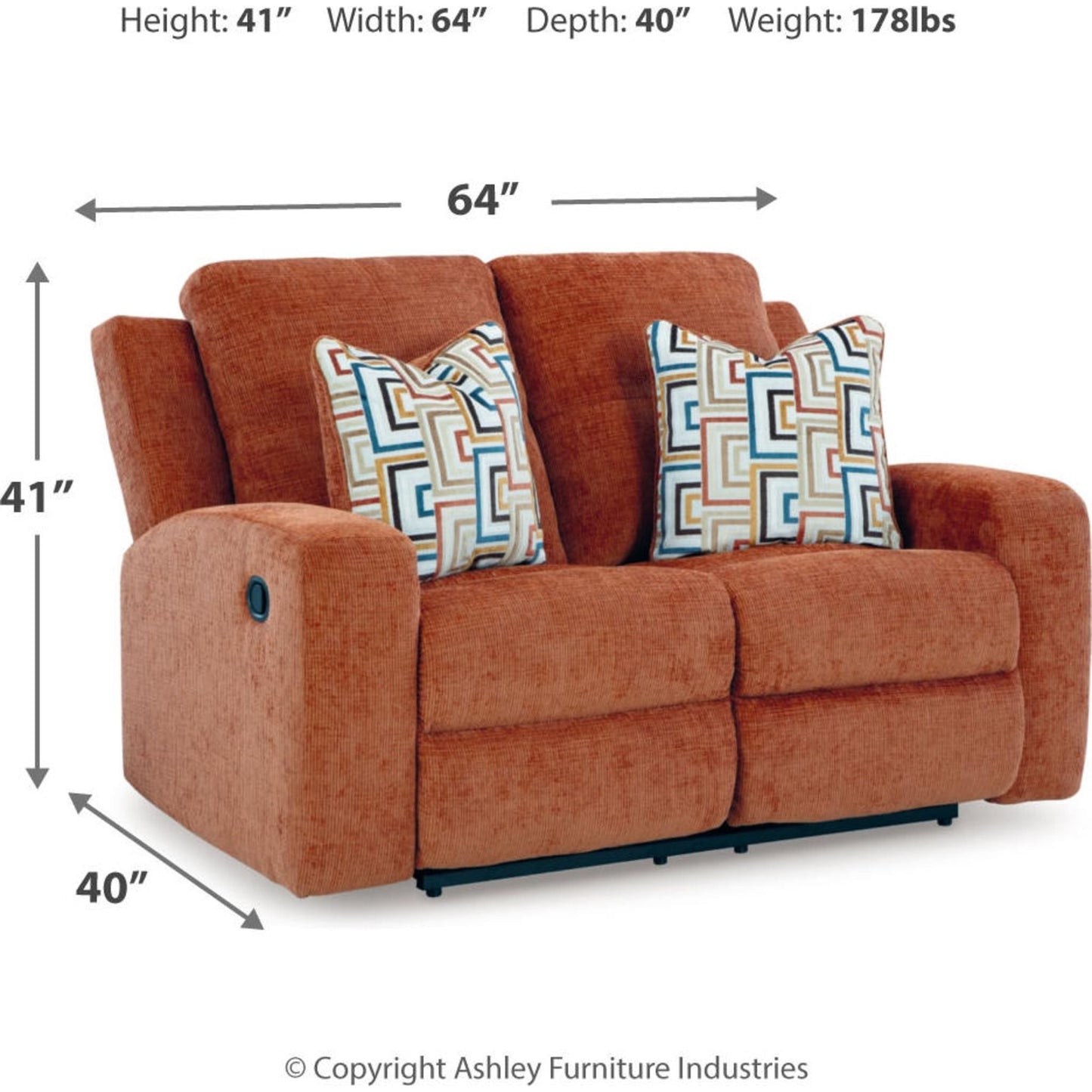 Danum Reclining Loveseat