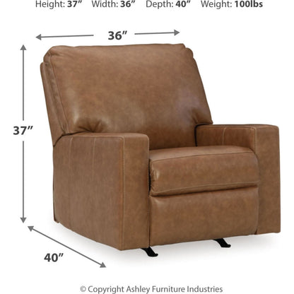 Bolsena Rocker Recliner - Caramel