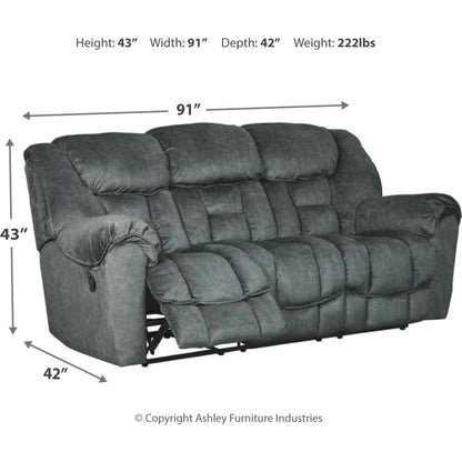 Capehorn Reclining Sofa - Granite