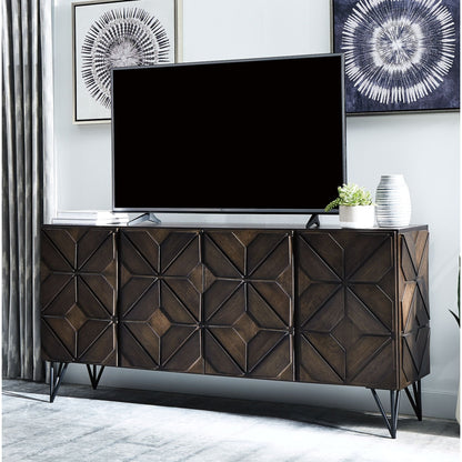 Chasinfield TV Stand - Dark Brown