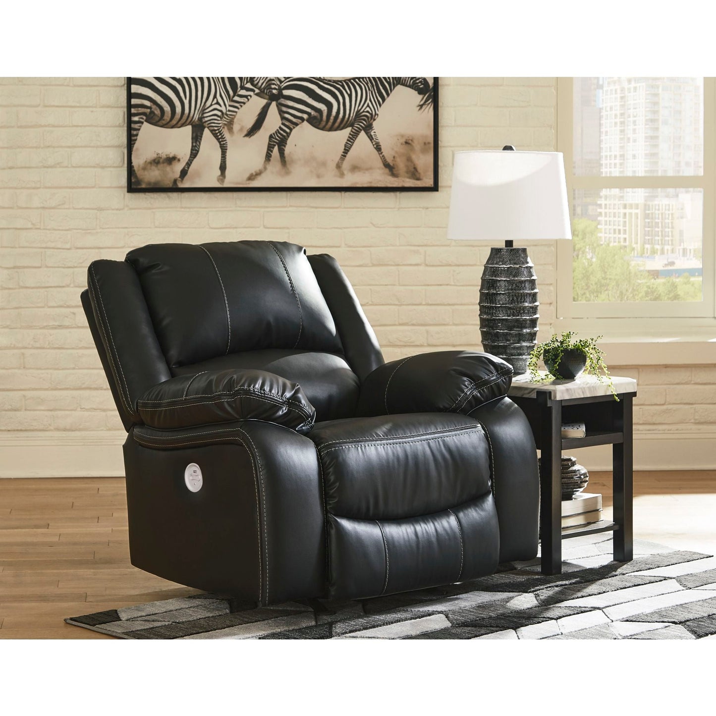 Calderwell Power Rocker Recliner - Black