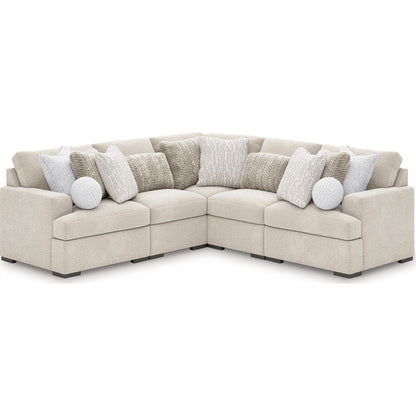 Cuddle Plush 5 Piece Modular Sectional
