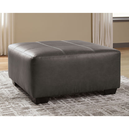 Aberton Oversized Accent Ottoman - Gray