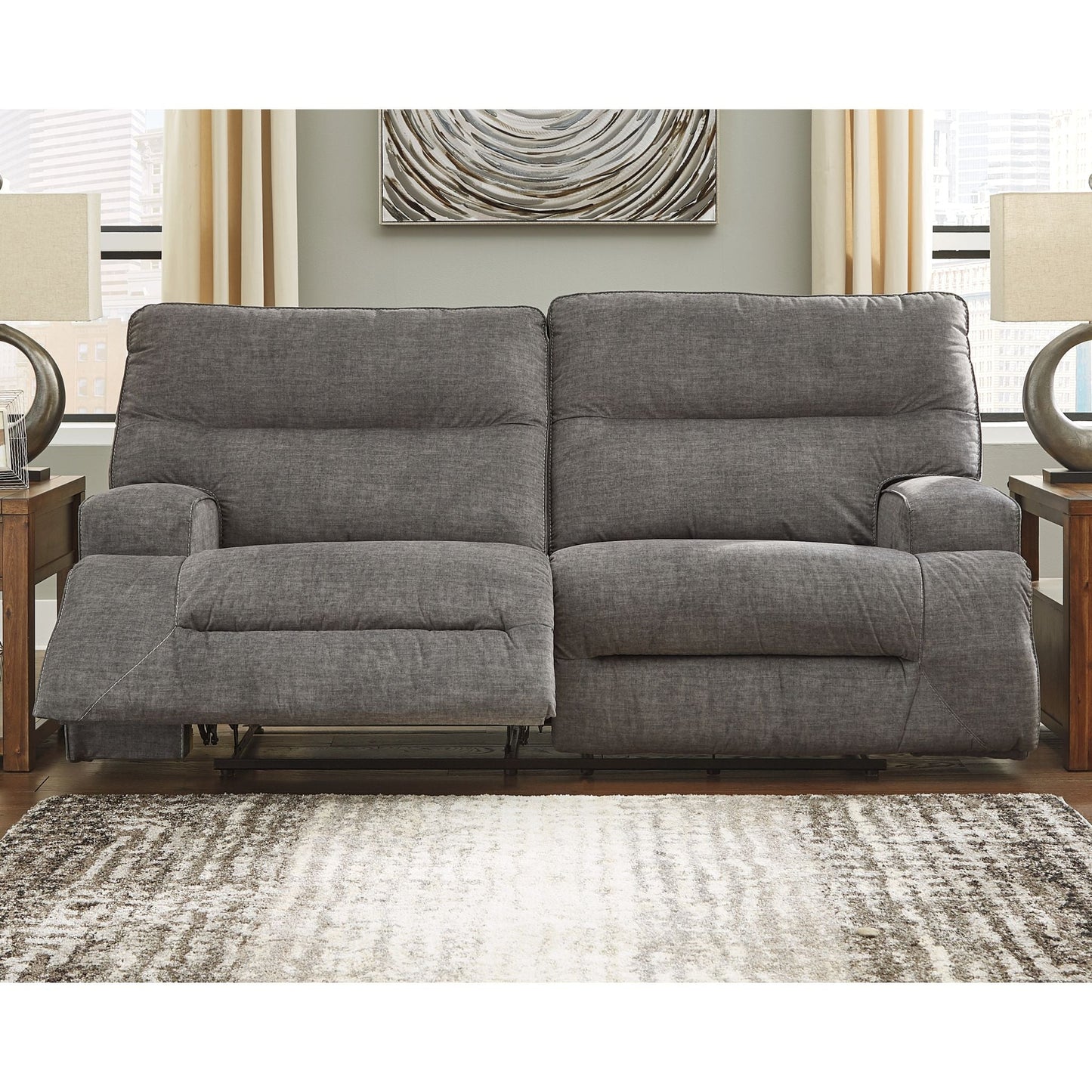 Coombs Reclining Sofa - Charcoal