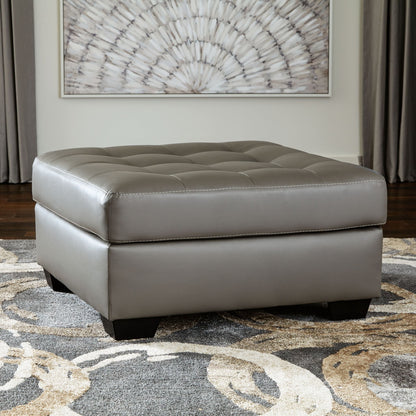 Donlen Oversized Accent Ottoman - Gray