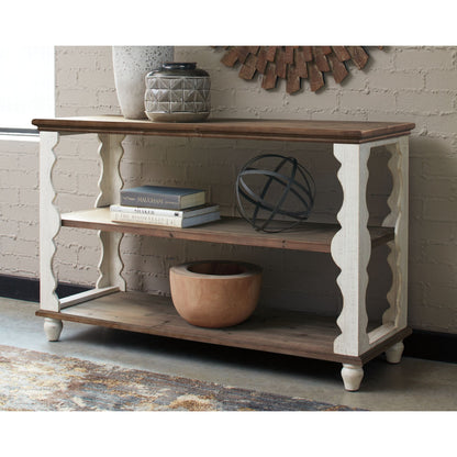 Alwyndale Accent Table - Antique White/Brown