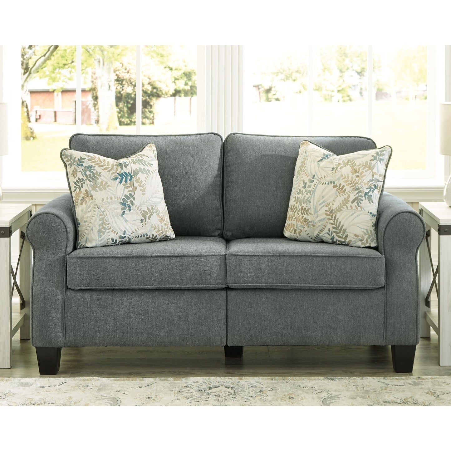 Alessio Loveseat - Charcoal