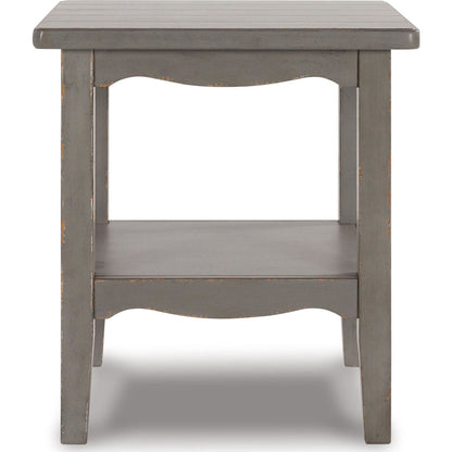 Charina End Table - Antique Gray