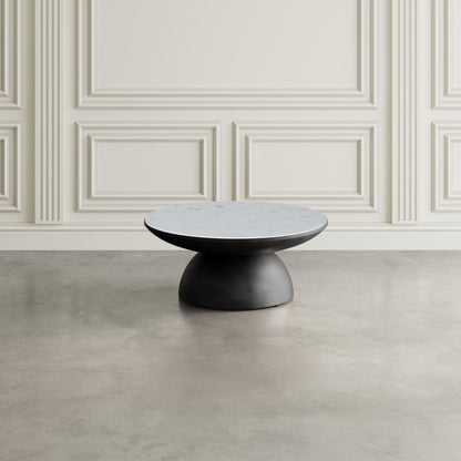 Circularity Coffee Table - White and Gunmetal