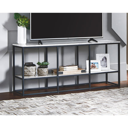 Donnesta TV Stand - Gray/Black