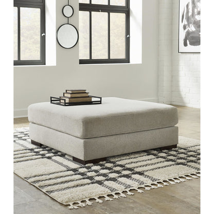 Artsie Oversized Accent Ottoman - Ash