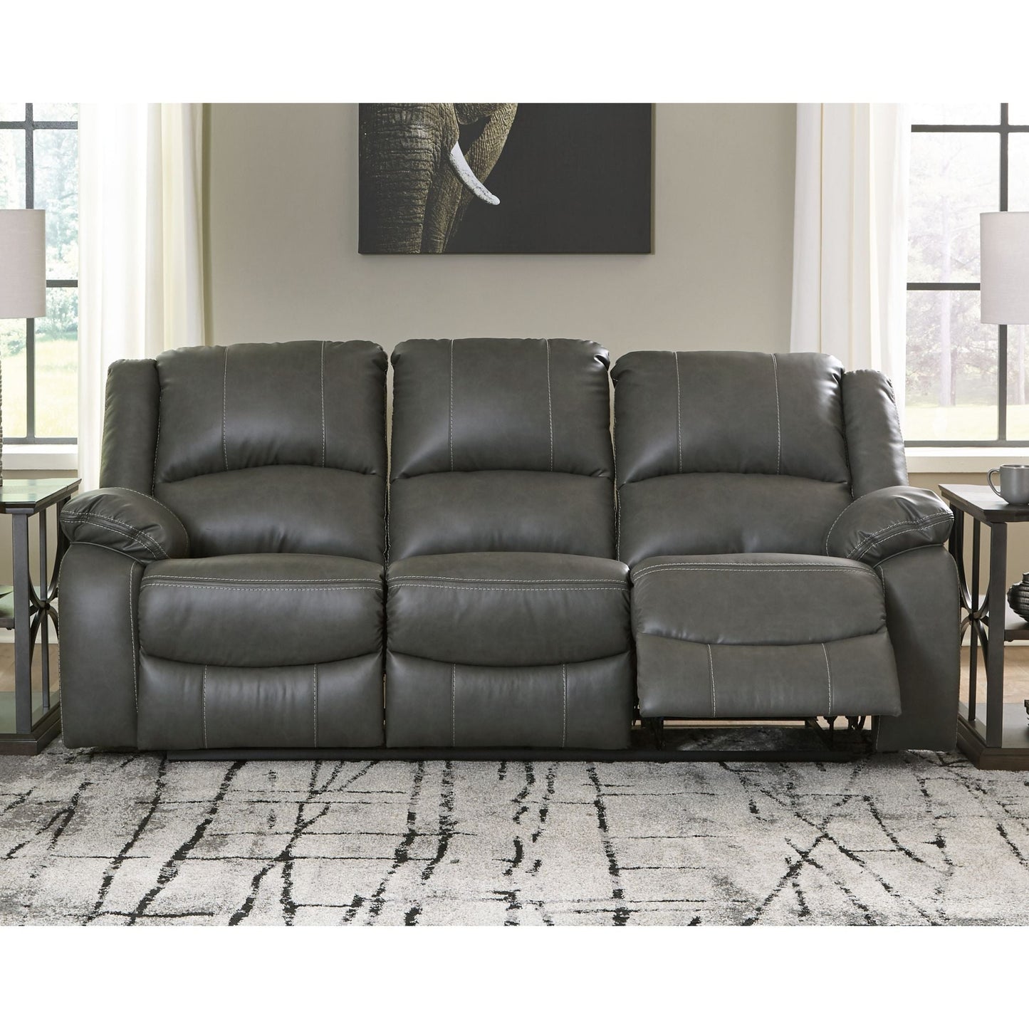 Calderwell Reclining Sofa - Gray