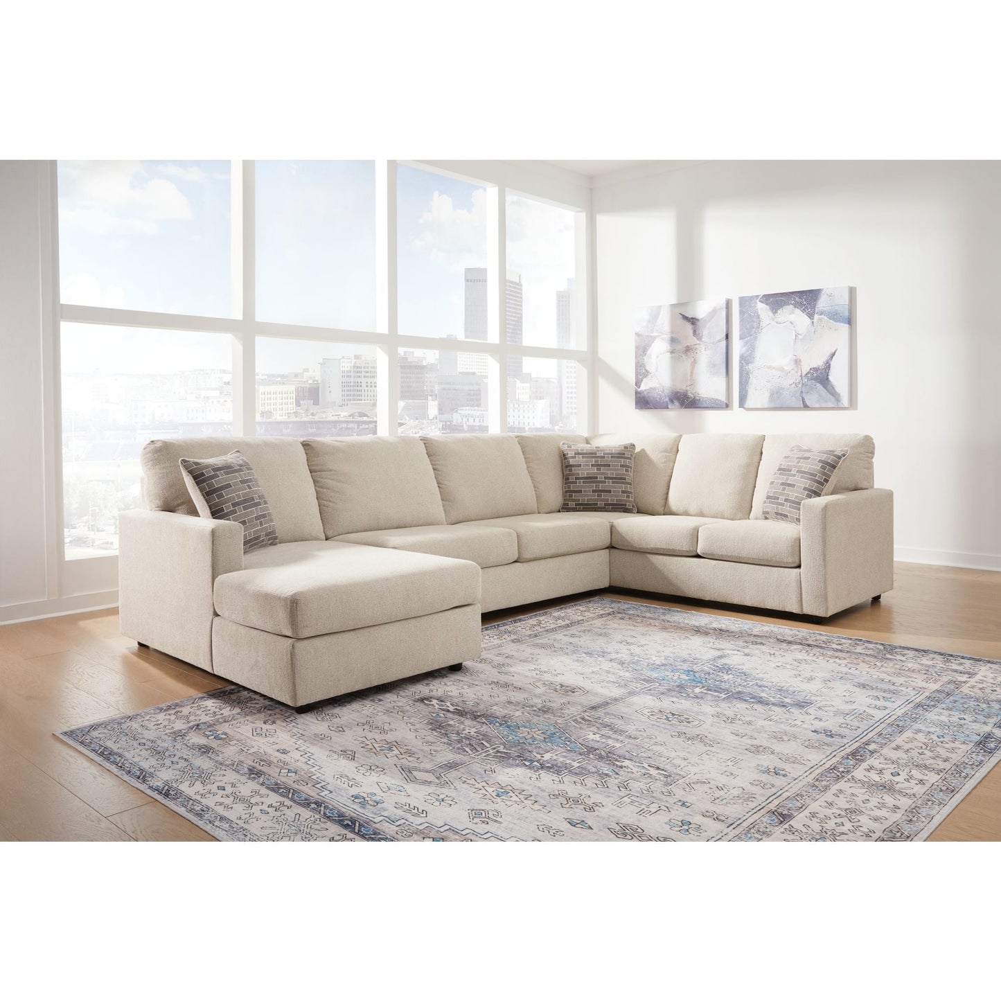 Edenfield 3 Piece Sectional with Chaise