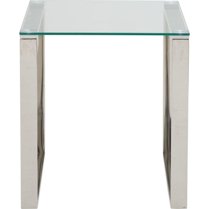 David End Table - Stainless Steel