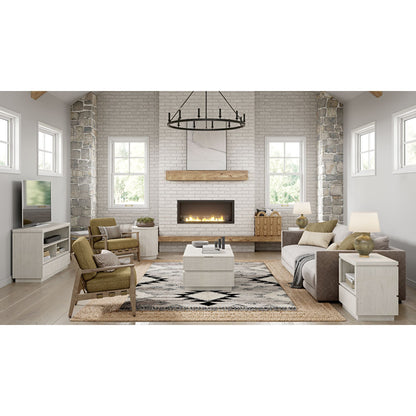 Claudette Coffee Table - Alabaster