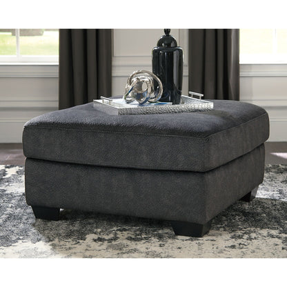 Accrington Oversized Accent Ottoman - Granite