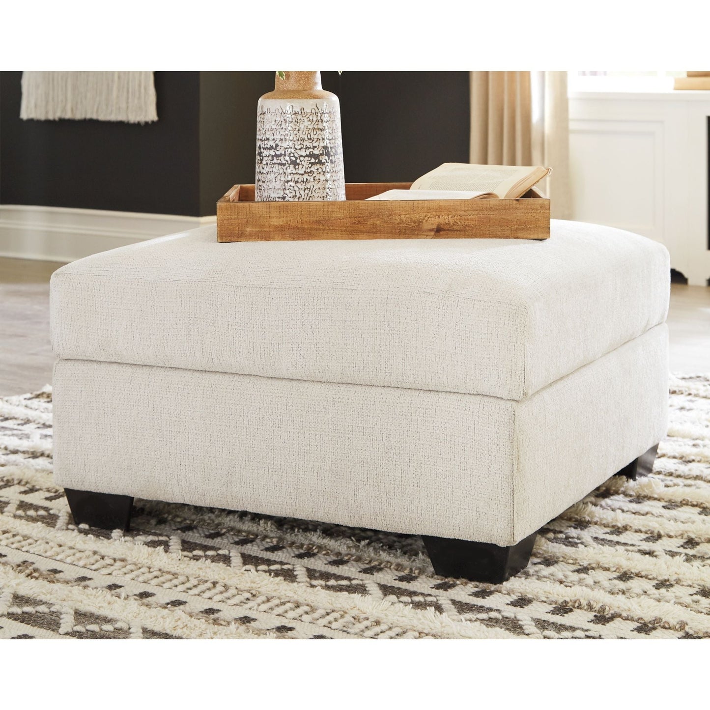 Brantley Storage Ottoman - Snow