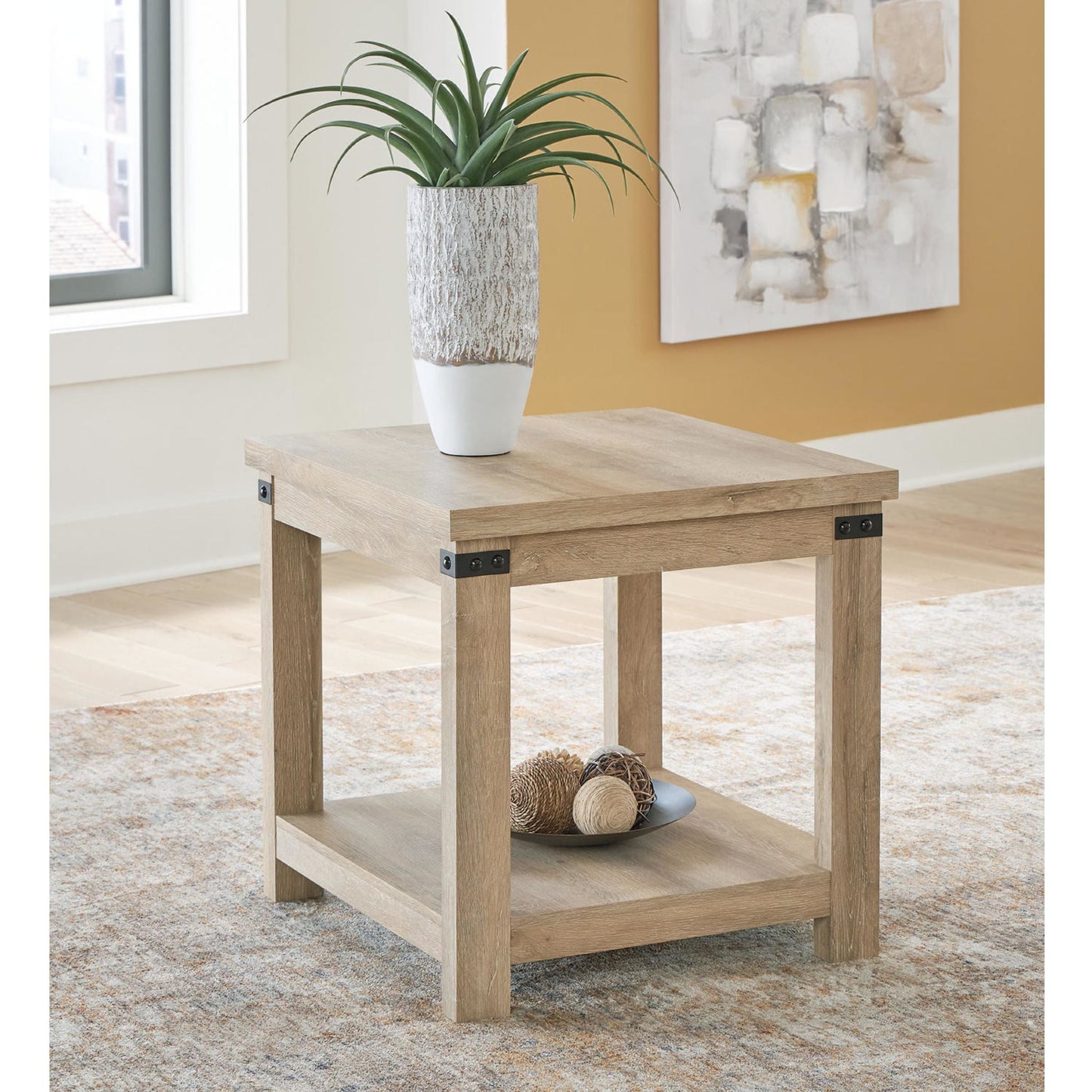 Calaboro End Table - Light Brown