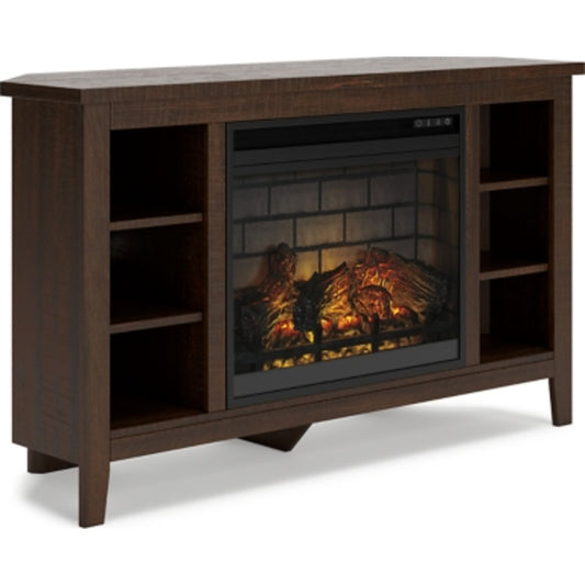 Camiburg Entertainment Unit with Fireplace - Warm Brown