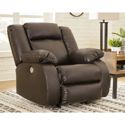 Denoron Power Rocker Recliner - Chocolate