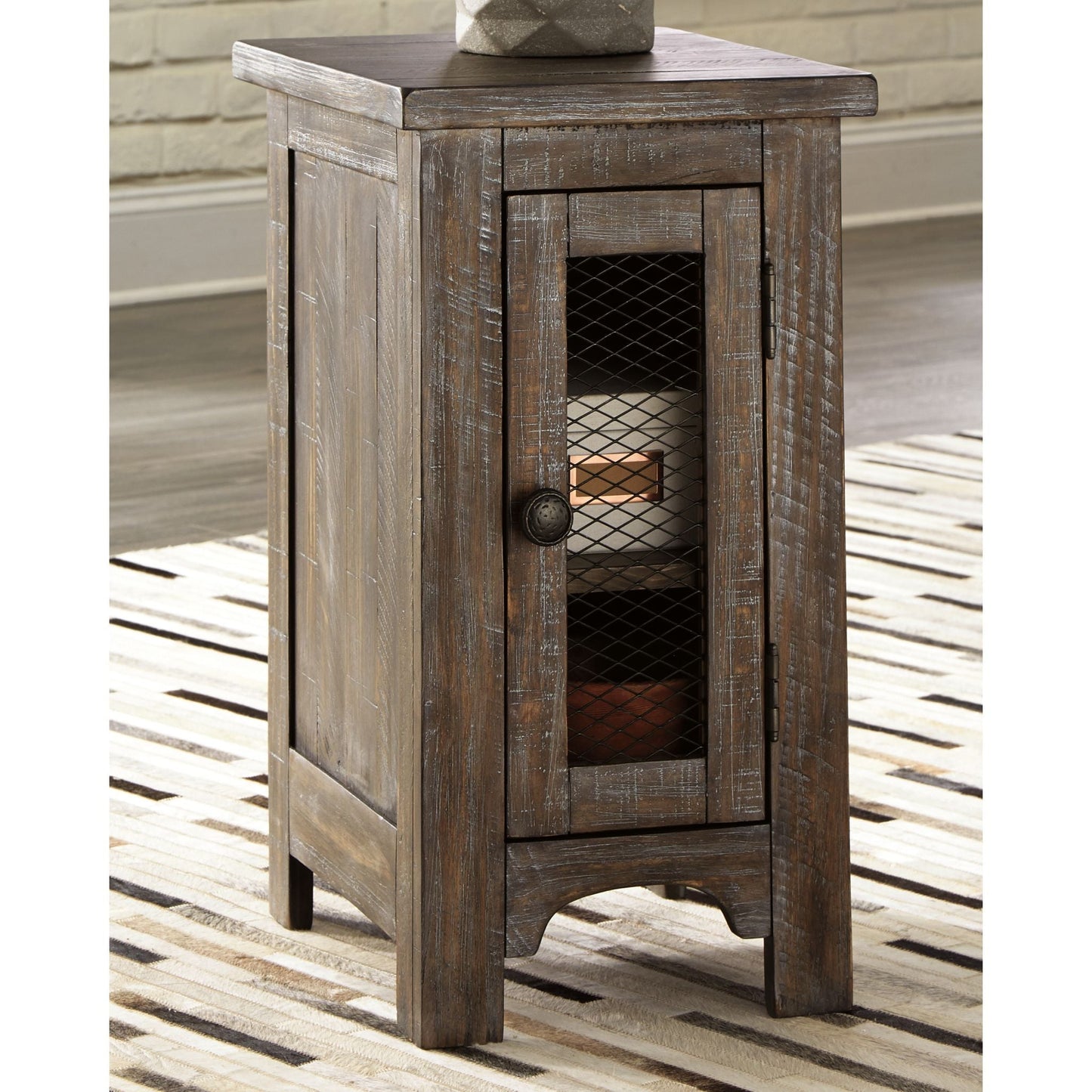 Bleeker Chair Side End Table - Brown