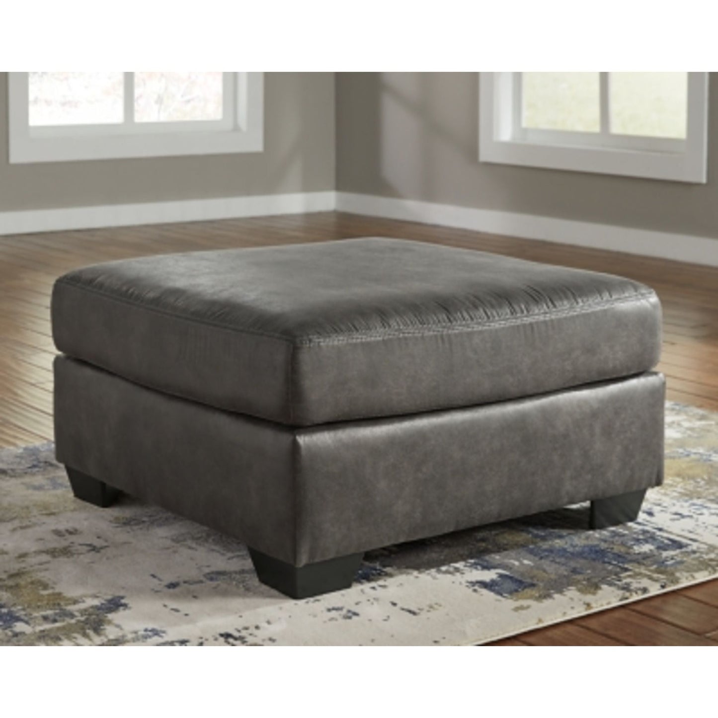 Bladen Oversized Accent Ottoman - Slate
