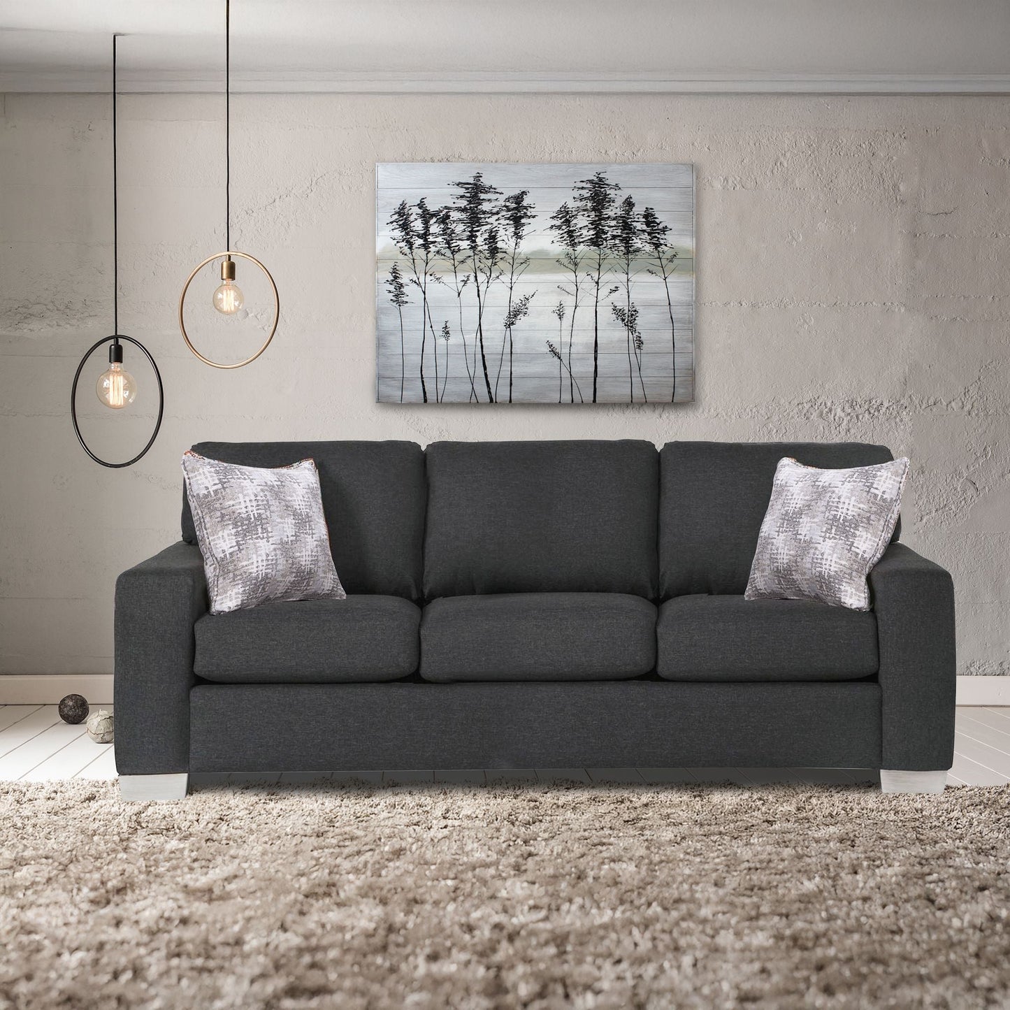 Alessandra Sofa - Grande Graphite-R