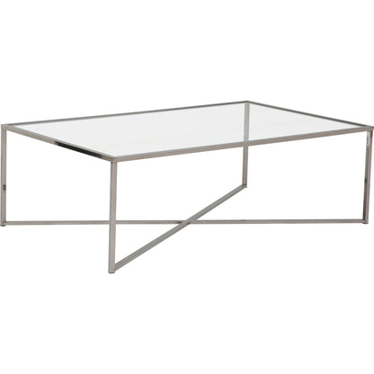 Cross Over Coffee Table - Glass