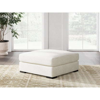 Donelson Creek Oversized Accent Ottoman - Vanilla