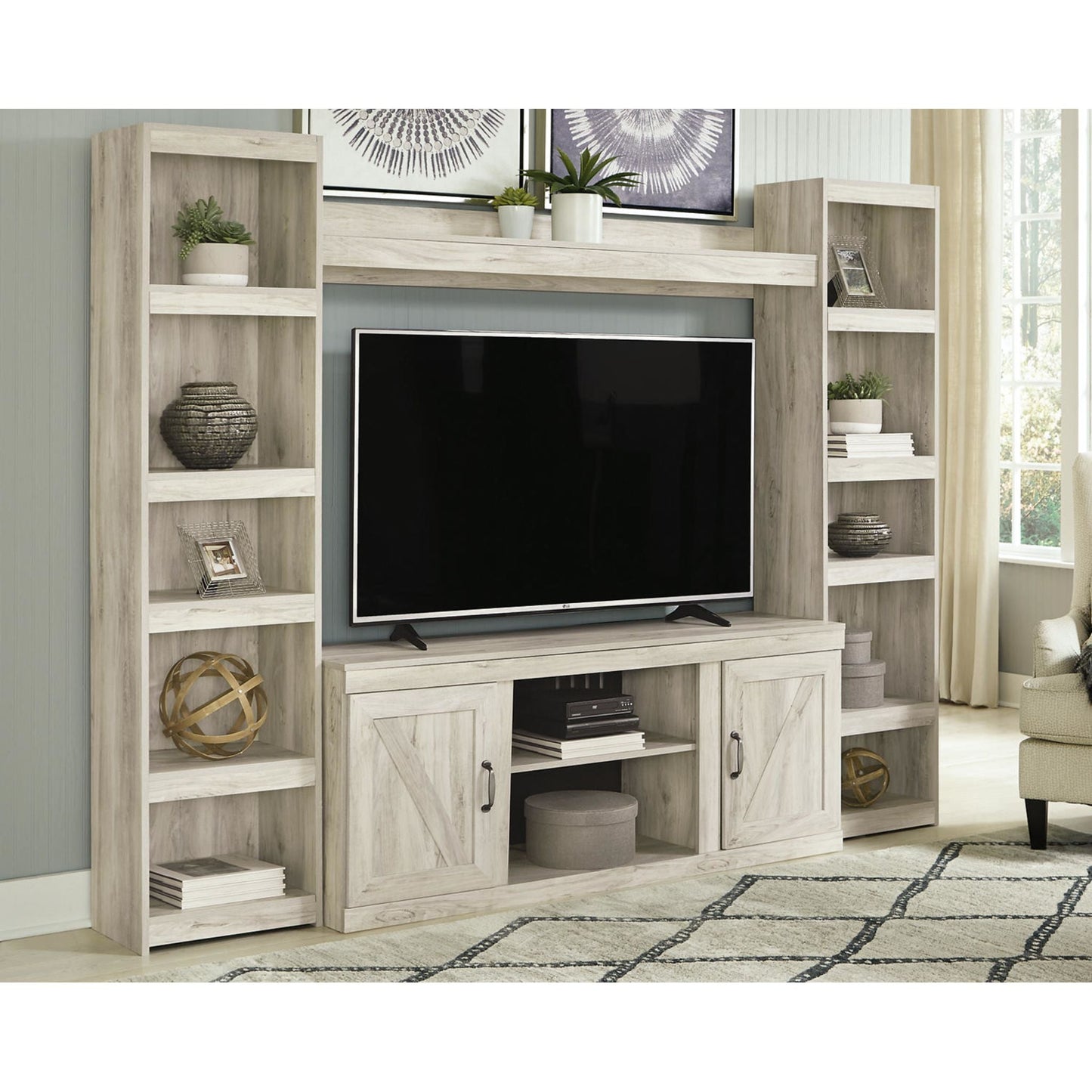 Bellaby 4 Piece Entertainment Unit - Whitewash