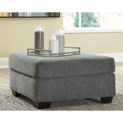 Dalhart Oversized Accent Ottoman - Charcoal