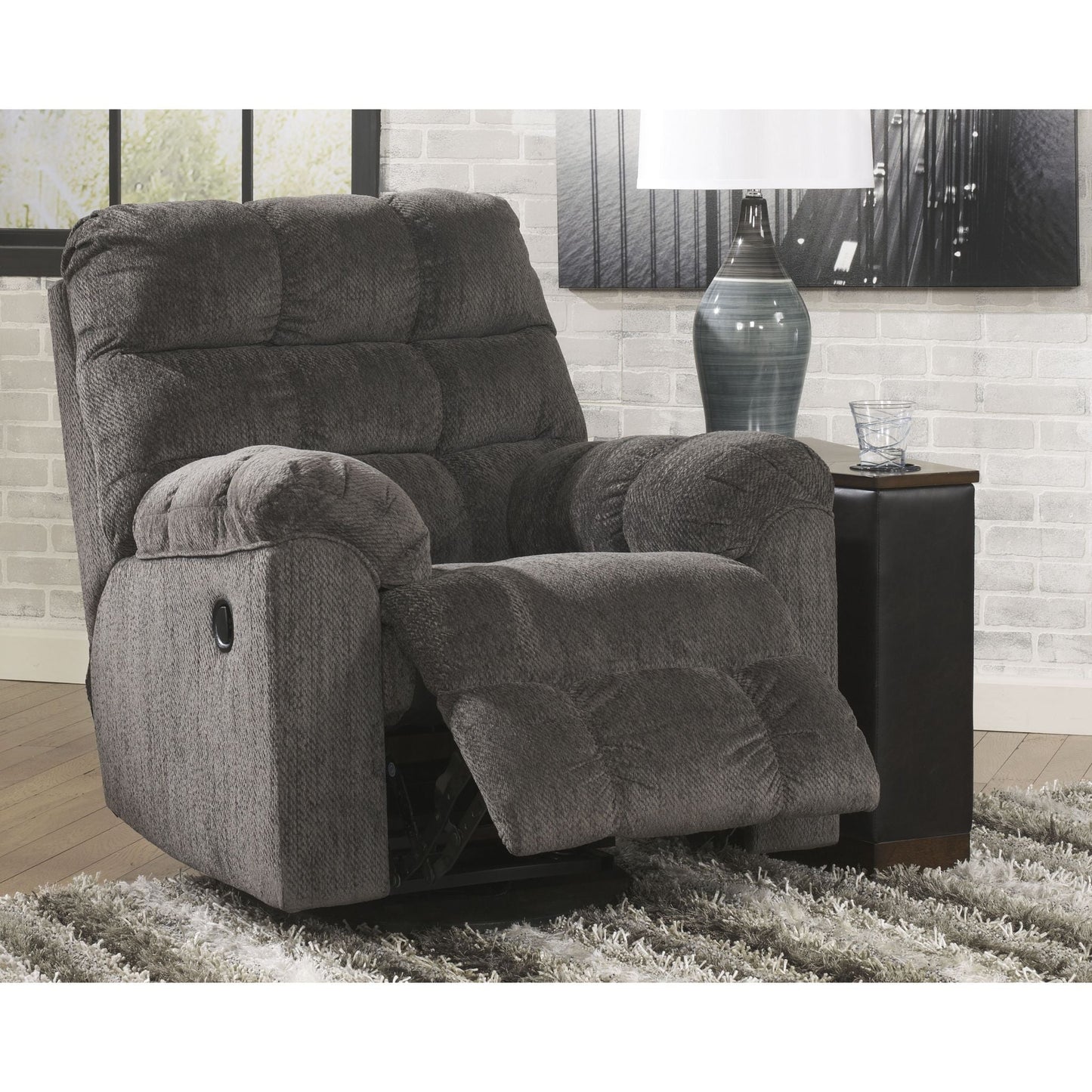 Acieona Swivel Rocker Recliner - Slate