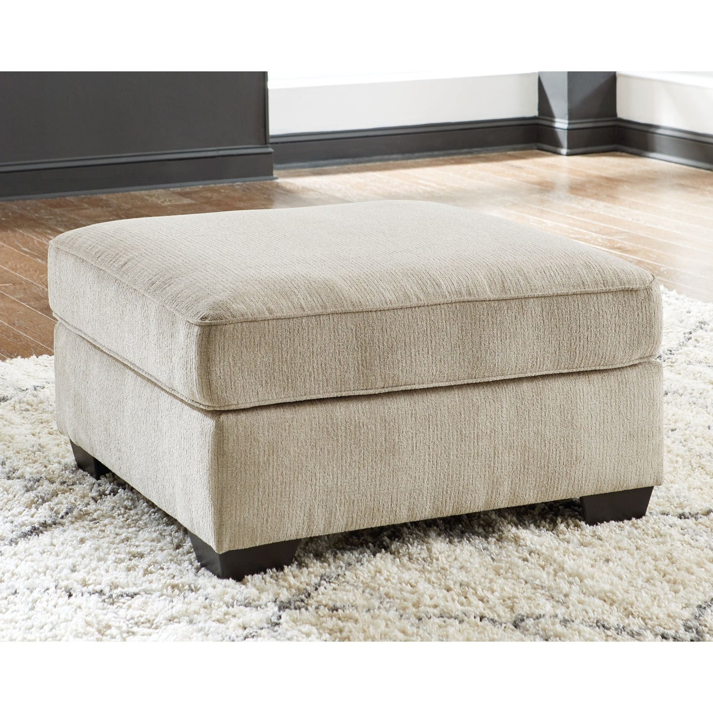 Decelle Oversized Accent Ottoman - Putty