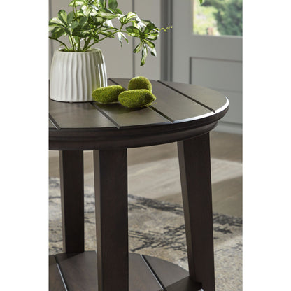 Celamar End Table - Dark Brown