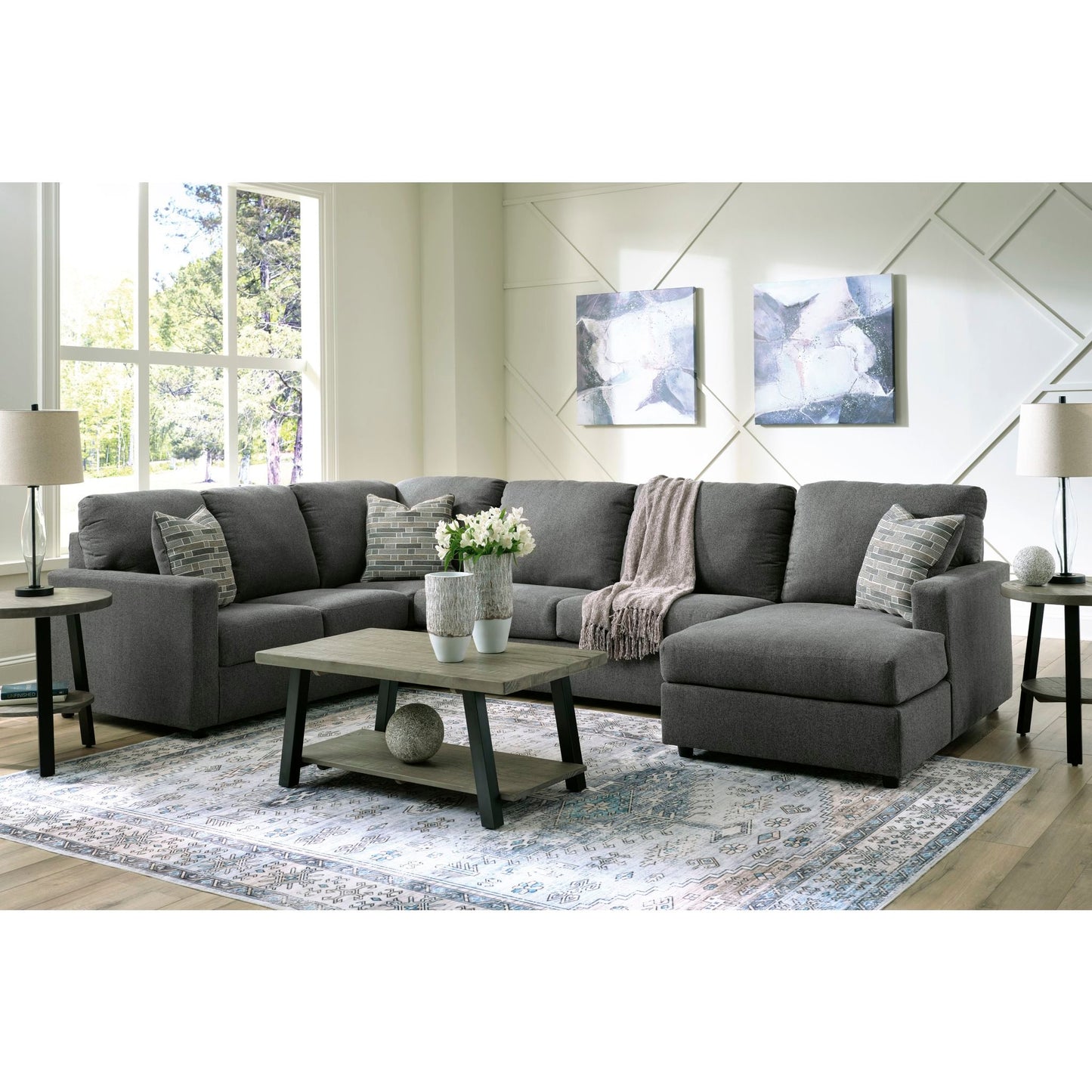 Edenfield 3 Piece Sectional with Chaise