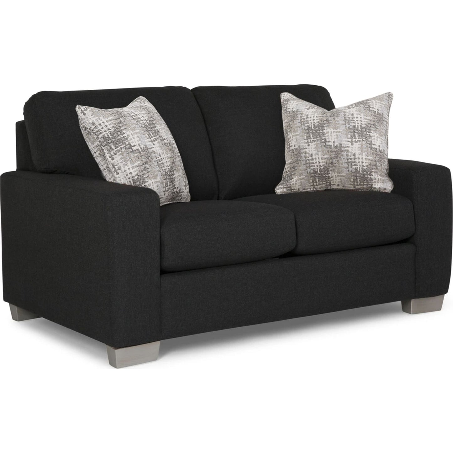 Alessandra Loveseat - Lecco Ebony/Games Taupe