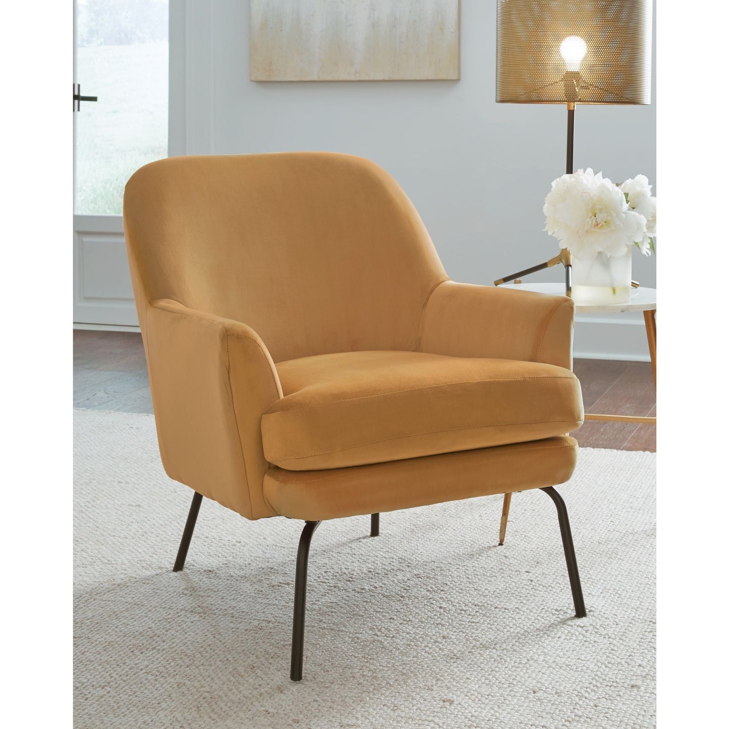 Dericka Accent Chair - Gold