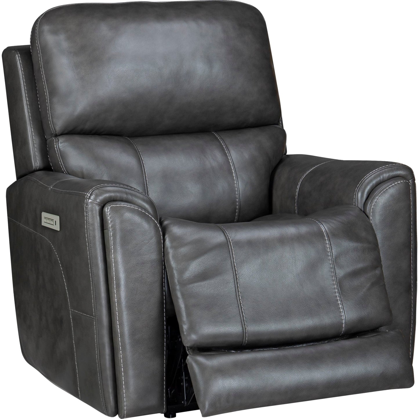 Damon Power Recliner - Rainier Steel