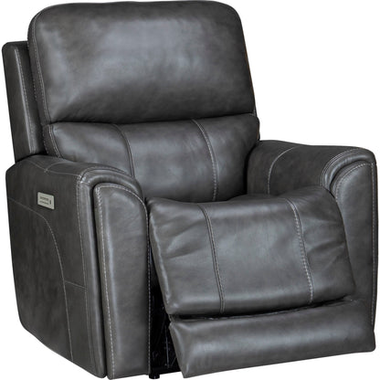 Damon Power Recliner - Rainier Steel