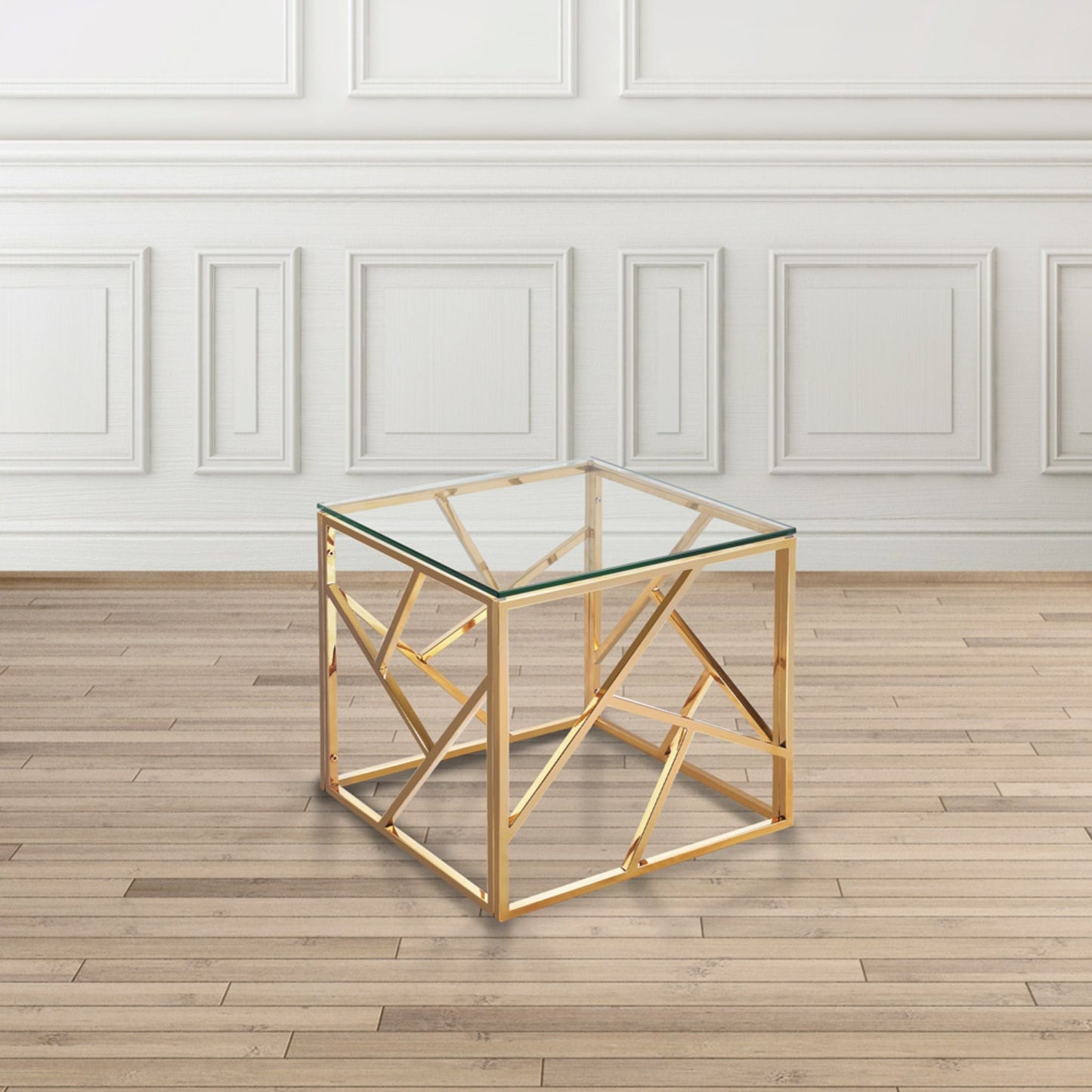 Carole End Table - Gold